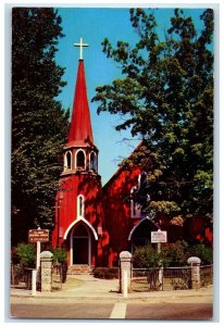 c1960 St. James Episcopal Church Exterior Building Sonora California CA Postcard