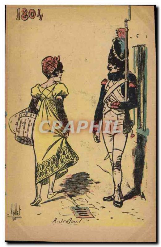 Old Postcard Militaria 1804 Formerly Woman