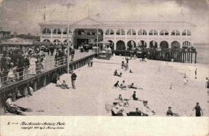 Early 1900s Postcard, The Arcade at Asbury Park NJ, Beach Bathers Boardwalk  E06