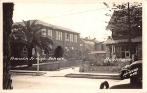 Rockhaven California ? Franklin Jr High School Real Photo Postcard J74282