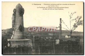 Old Postcard Suresnes Commemorative Monument of the Battle of Buzenval The Fo...