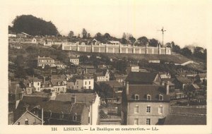 France Lisieux church under construction crane