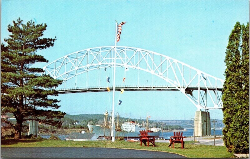 Cape Cod Canal Massachusetts Sagamore Bridge Scenic Landmark Chrome Postcard 