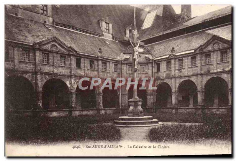 Postcard Old Ste Anne D & # 39Auray Calvary And The Cloister