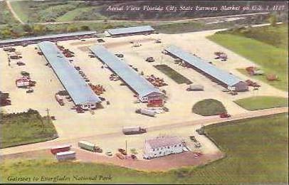 FL Florida City State Farmers Market Aerial View