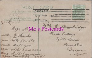 Genealogy Postcard-Strawbridge, Rose Cottage, Mill Street, Honiton, Devon GL3375