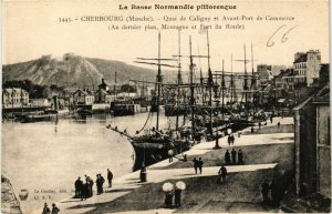 CPA CHERBOURG - Quai de Caligny et Avant-PORT de Commerce (633028)