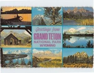 Postcard Greetings from Grand Teton National Park, Wyoming