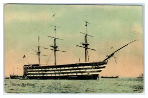 PORTSMOUTH, UK United Kingdom ~ Nelson's Ship HMS VICTORY c1910s  Postcard