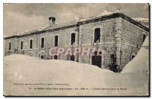 Old Postcard Mont Ventoux Vaucluse Observatory in the Snow