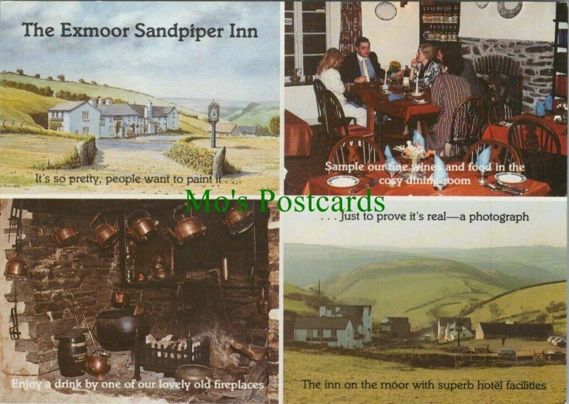 Advertising Card (Postcard Size) - The Exmoor Sandpiper Inn, Countisbury RR10822