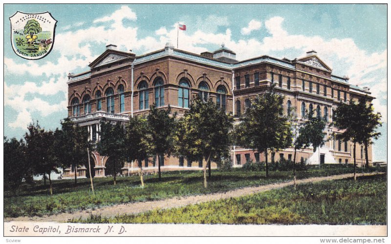 BISMARCK, North Dakota, 1900-1910's; State Capitol