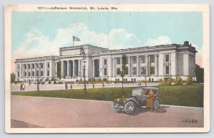 State View~Jefferson Memorial @ St Louis Missouri~Vintage Postcard