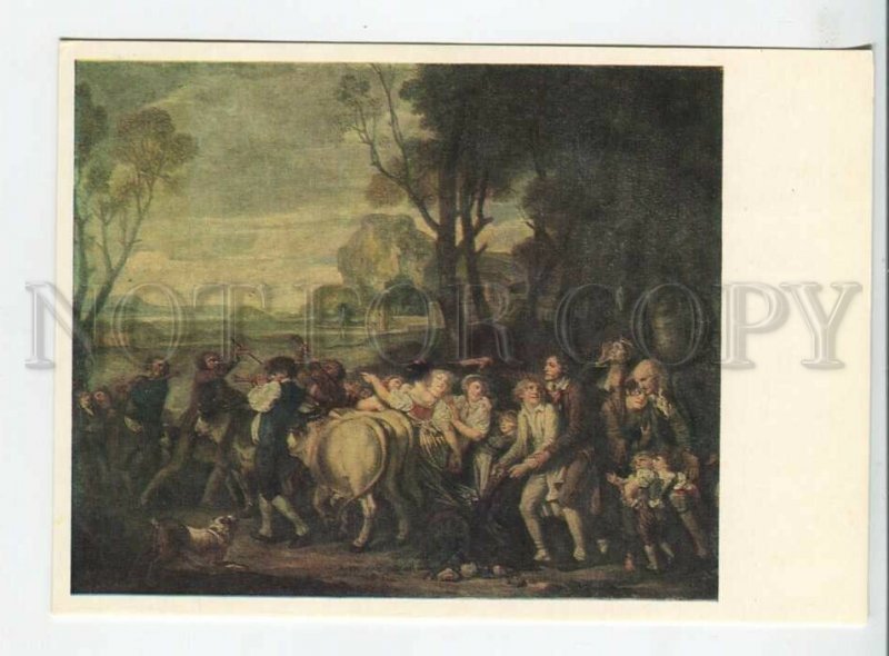 452817 USSR 1978 year painting Jean-Baptiste Greuze first furrow postcard