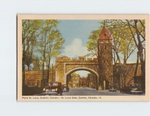 Postcard St. Louis Gate, Quebec City, Canada