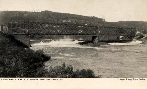 VT - Bellows Falls. Falls and Boston & Maine Railroad Bridge