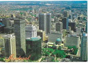 Aerial View Downtown Montreal Canada  4 by 6 Size