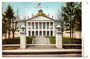1907 Maine State Capitol Building, Augusta, ME Postcard