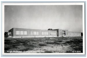 Donalsonville Georgia GA RPPC Photo Postcard High School Building c1960's