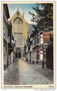 Partial Street View, Herensteeg, Zijingang Pieterskerk, LEIDEN (South Holland...