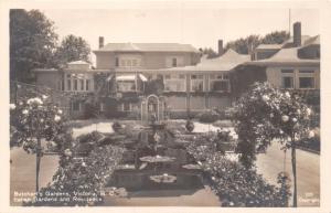 VICTORIA BRITISH COLUMBIA~BUTCHARTS GARDENS~ITALIAN RESIDENC~REAL PHOTO POSTCARD