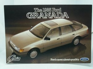 The 1985 Ford Granada Ghia Vintage Car Postcard