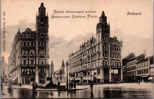 Hungary Budapest Klotild Palaces Vintage Postcard C056