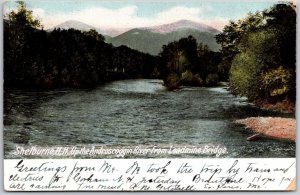 1911 Shelburne New Hampshire Androscoggin River Leadmine Bridge Posted Postcard