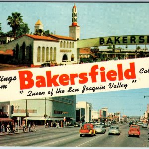 c1950s Bakersfield, Cali. Greetings Letter Entrance Sign Downtown Stores PC A237