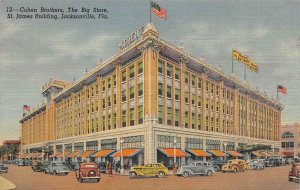 JACKSONVILLE, FL Florida  COHEN BROTHERS~THE BIG STORE~ST JAMES BLDG  Postcard