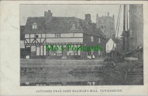 Gloucestershire Postcard - Tewkesbury, Cottages Near John Halifax's Mill RS33251