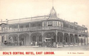 East London South Africa Deal's Central Hotel Vintage Postcard AA68875