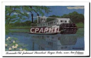 Modern Postcard Romantic Old Fashioned Bayou Teche Bears New Orleans