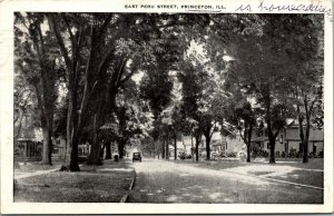 Vtg Princeton Illinois IL East Peru Residential Street View 1950 Postcard