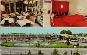 Holiday Inn Hotel Emporia VA Virginia Multiview Vintage Postcard H34