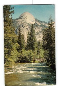 Yosemite National Park California CA Vintage Postcard North Dome and Merced