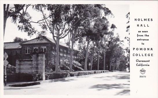 California Claremont Holmes Hall As Seen From The Entrance To Pomona College