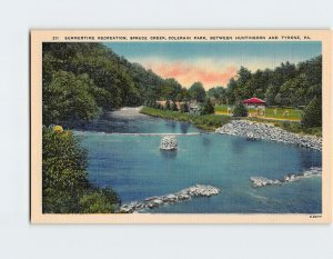 Postcard Summertime Recreation, Colerain Park, Spruce Creek, Pennsylvania