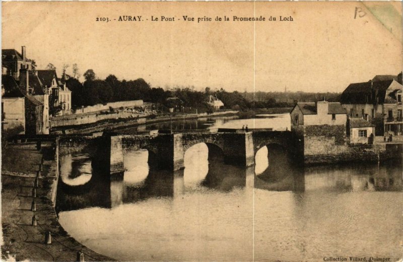 CPA AURAY - Le Pont - Vue prise de la Promenade du Loch (431607)