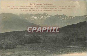 Postcard Old Surroundings Ax les Thermes Ari?ge Pyrenees The massifs of Tete ...