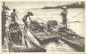 Vietnam Cochinchine Annam Trung Kỳ Bateau de Peche d'Annam Postcard 07.93