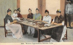 Women Cigarmakers, Havana, Cuba Tobacco c1910s Harris Bros. Vintage Postcard