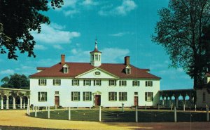 USA West Front of Mount Vernon Virginia Vintage Postcard 07.58