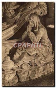 Old Postcard The Saints De Solesmes La Madeleine at the Tomb of Christ