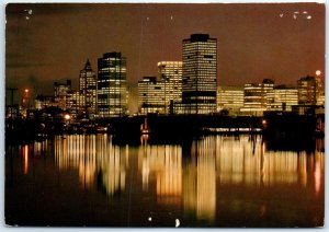 Postcard - A mirrored reflection of the big city lights - Vancouver, Canada