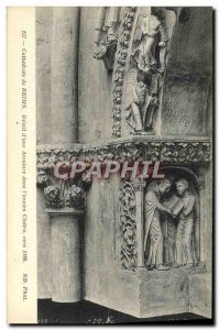 Old Postcard Cathedral Of Reims Detail D & # 39A arcature In I & # 39Ancien C...