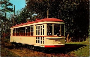 Vintage Railroad Train Locomotive Postcard - Branford Trolley Museum