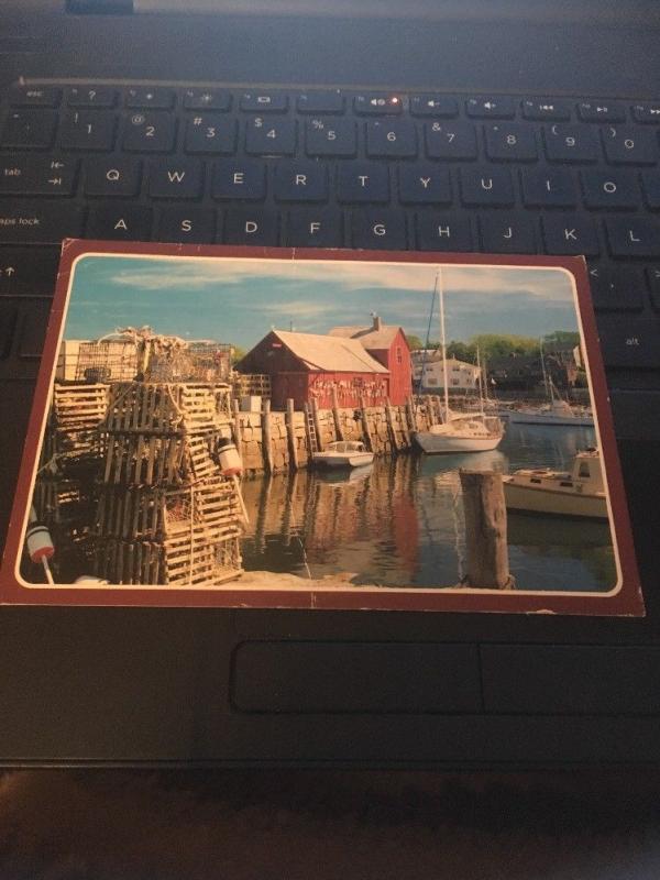 Vtg Postcard: Rockport Harbor , Massachusetts