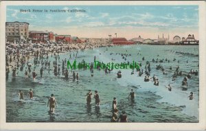 America Postcard - Beach Scene in Southern California  RS25594