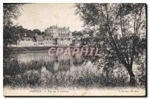 Postcard Old Amboise Castle View